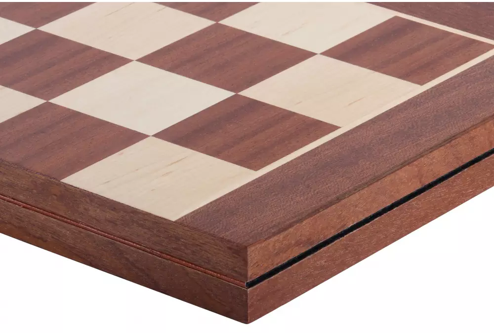 Szachownica składana nr 5 (bez opisu) mahoń/klon (intarsja)